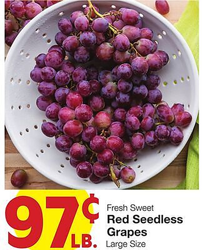Red Seedless Grapes - Market Street weekly ad deal