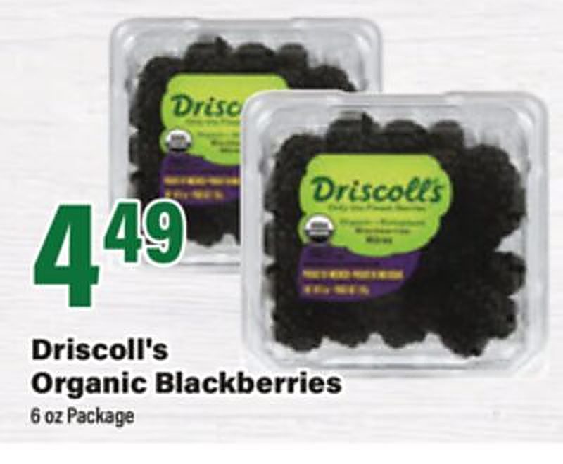 Driscoll's Organic Blackberries - Big Y weekly ad deal