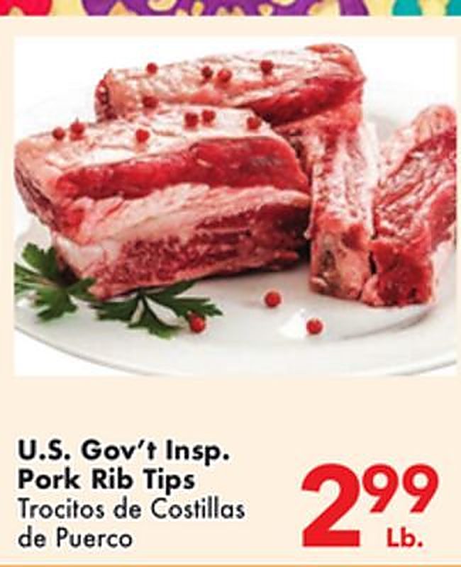 U.S. Gov't Insp. Pork Rib Tips - Fairplay Foods weekly ad deal