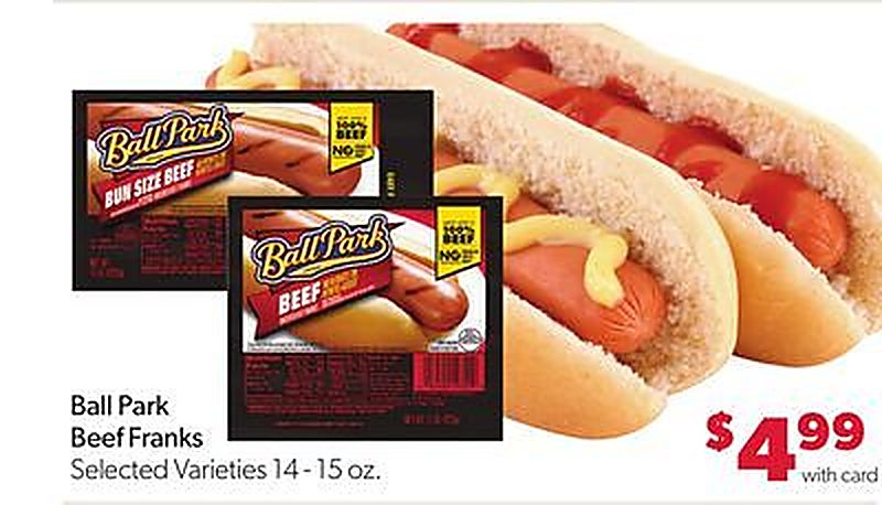 Ball Park Beef Franks - VG’s Grocery weekly ad deal