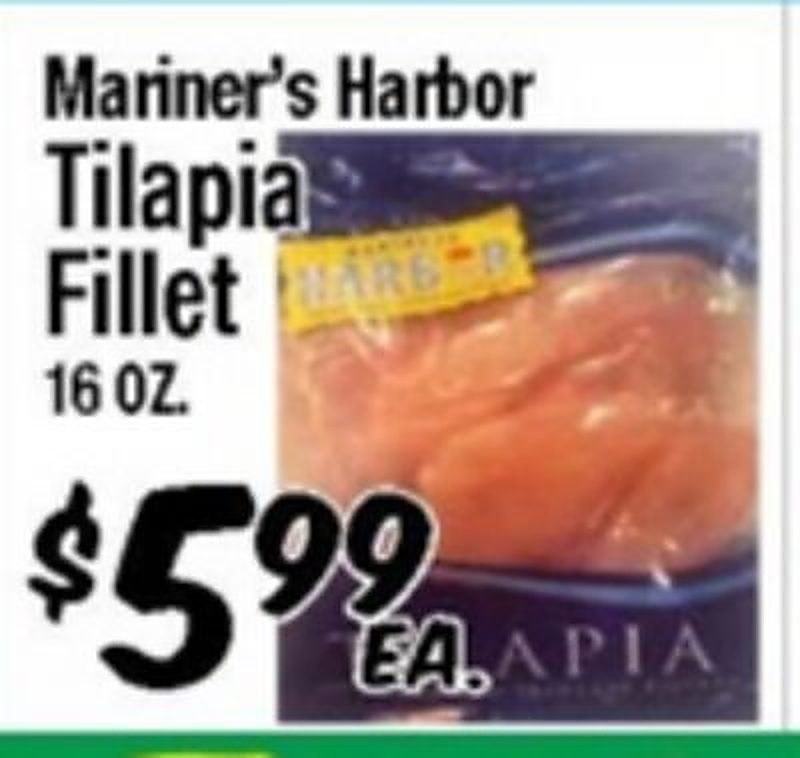 Mariner's Harbor Tilapia Fillet - Western Beef weekly ad deal