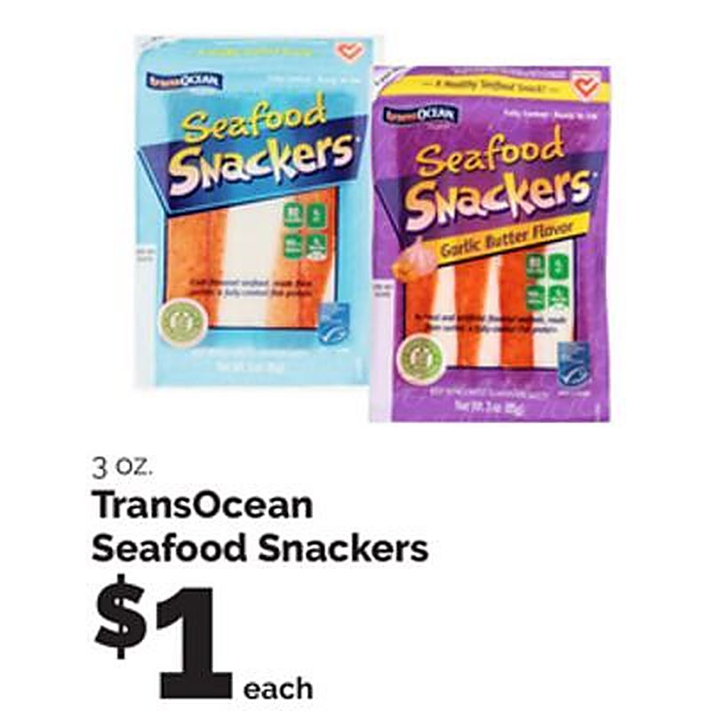 TransOcean Seafood Snackers - Harris Teeter weekly ad deal
