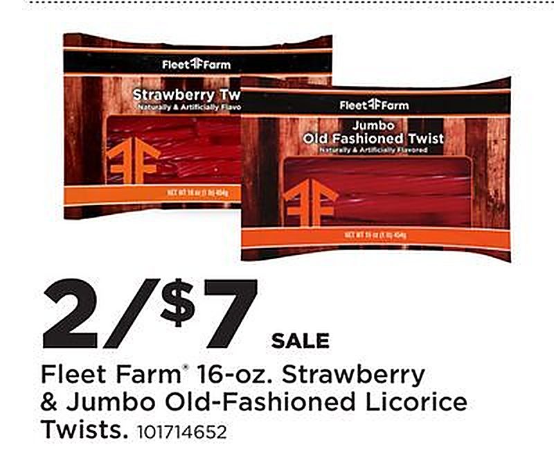 Fleet Farm® 16-oz. Strawberry & Jumbo Old-Fashioned Licorice Twists - Fleet Farm weekly ad deal