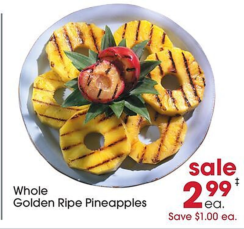 Whole Golden Ripe Pineapples - Giant Eagle weekly ad deal