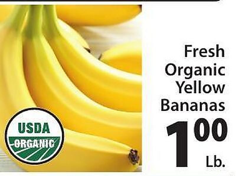 Fresh Organic Yellow Bananas - West Side Marketplace weekly ad deal