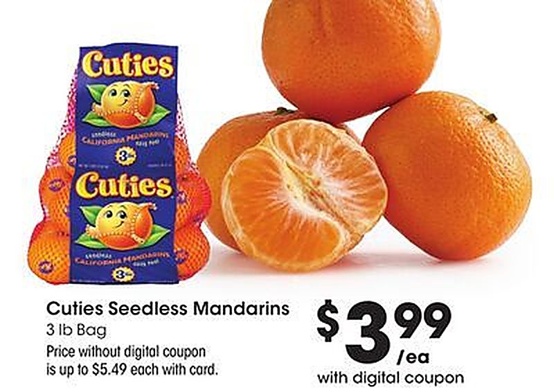 Cuties Seedless Mandarins - JayC Food Stores weekly ad deal