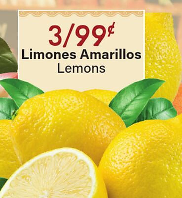 Lemons - El Rey Foods weekly ad deal