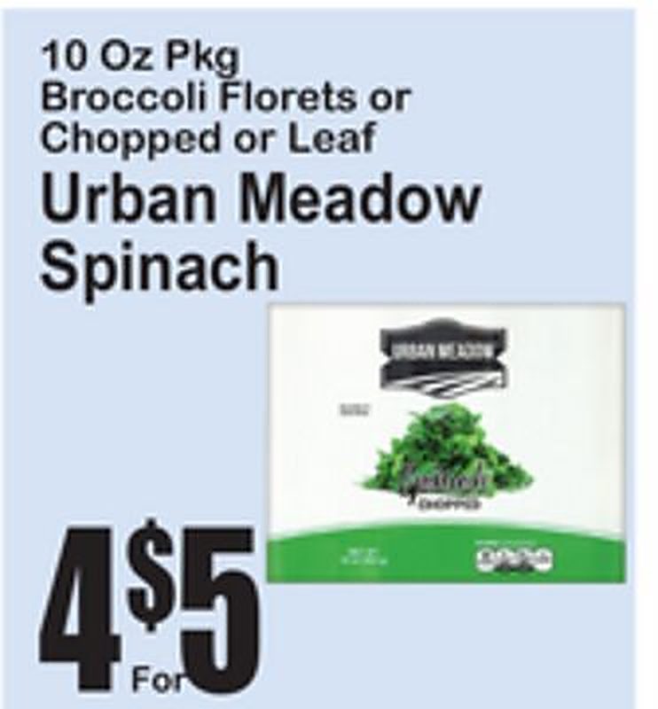 Urban Meadow Spinach - Superfresh weekly ad deal