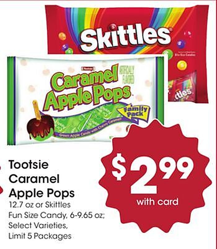 Tootsie Caramel Apple Pops - Bakers weekly ad deal