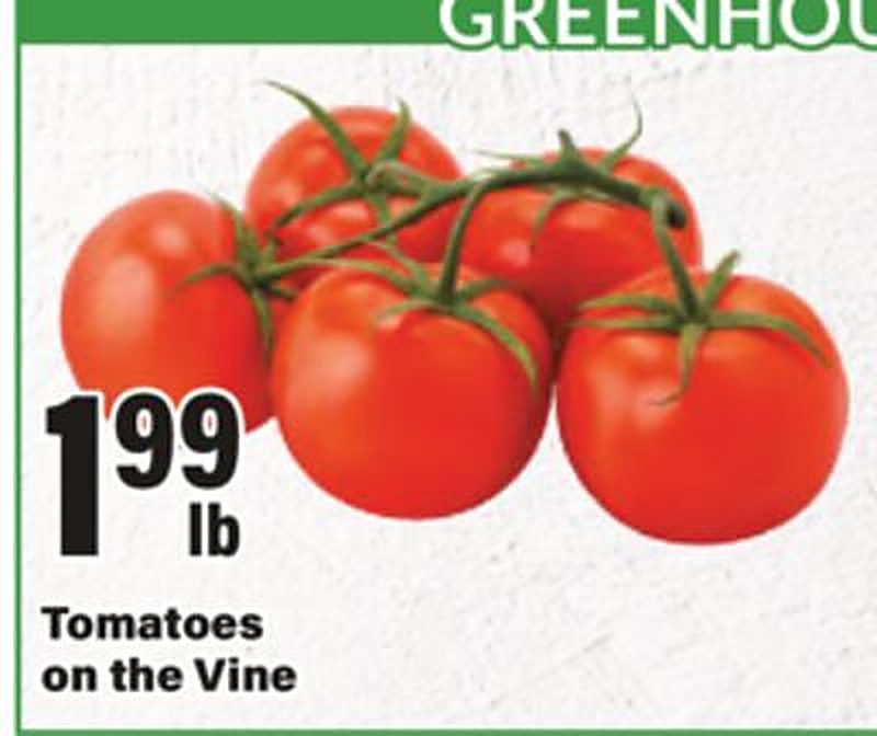 Tomatoes on the Vine - Big Y weekly ad deal