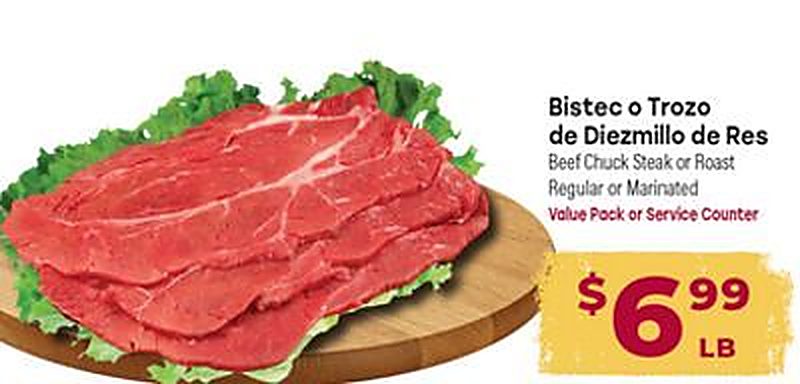 Beef Chuck Steak or Roast - Cardenas Markets weekly ad deal