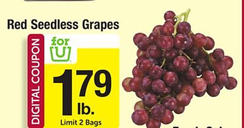 Red Seedless Grapes - Shaws weekly ad deal