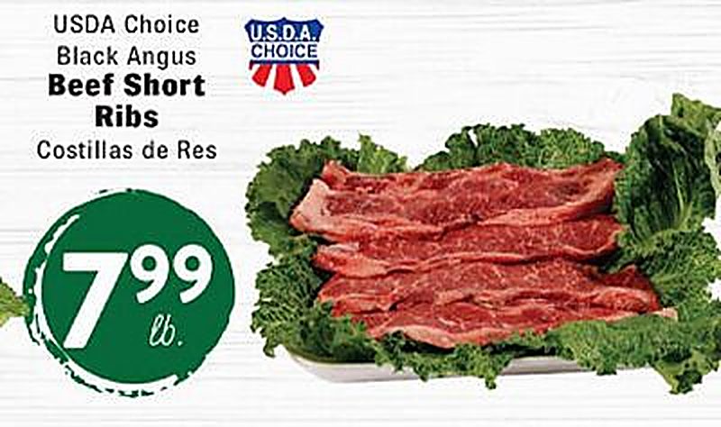 USDA Choice Black Angus Beef Short Ribs - Rio Valley Market weekly ad deal