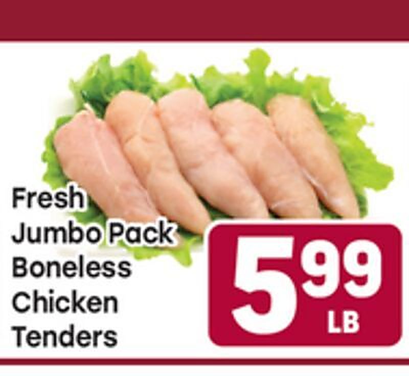 Fresh Jumbo Pack Boneless Chicken Tenders - Tony's Fresh Market weekly ad deal