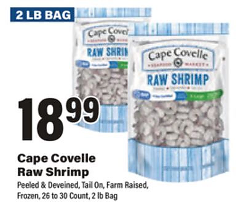 Cape Covelle Raw Shrimp - Big Y weekly ad deal