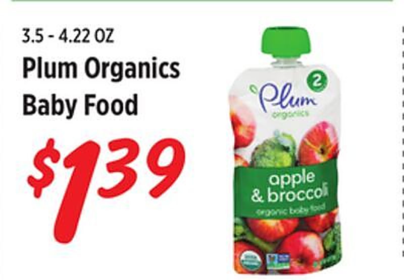 Plum Organics Baby Food - Rouses Markets weekly ad deal