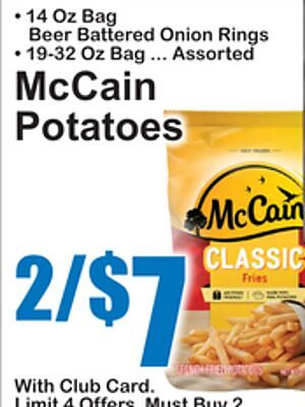 McCCain Potatoes - Superfresh weekly ad deal