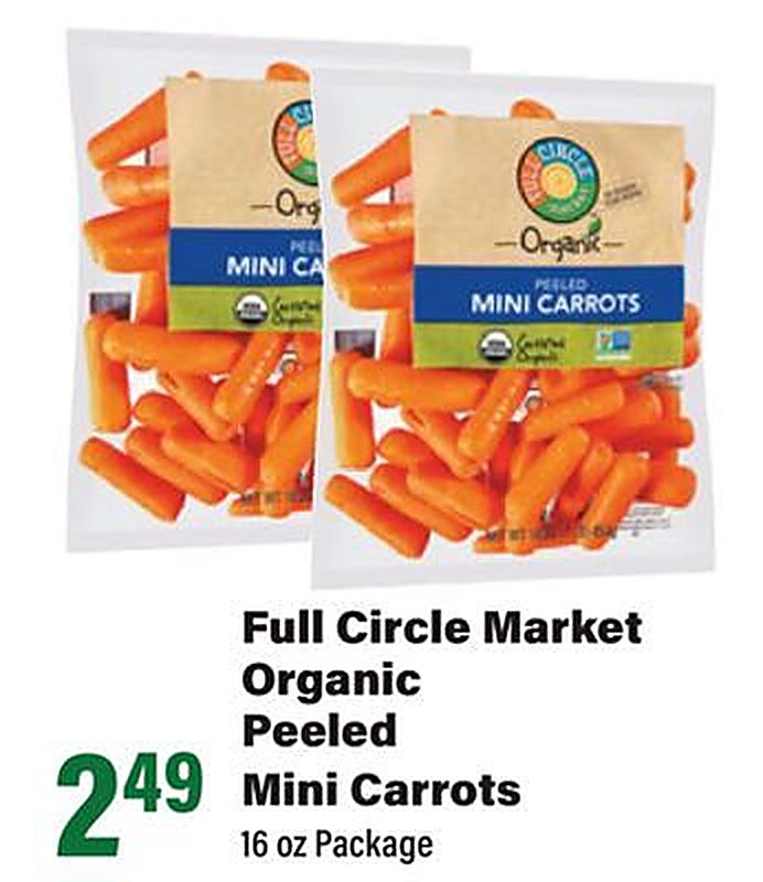 Full Circle Market Organic Peeled Mini Carrots - Big Y weekly ad deal