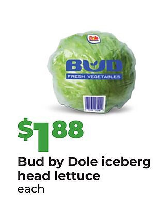 Bud by Dole iceberg head lettuce - Hy Vee weekly ad deal