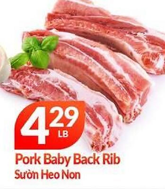 Pork Baby Back Rib - Lams Seafood Market weekly ad deal