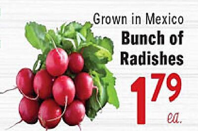 Bunch of Radishes - Rio Valley Market weekly ad deal