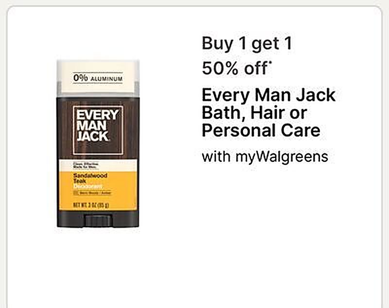 Every Man Jack Bath, Hair or Personal Care