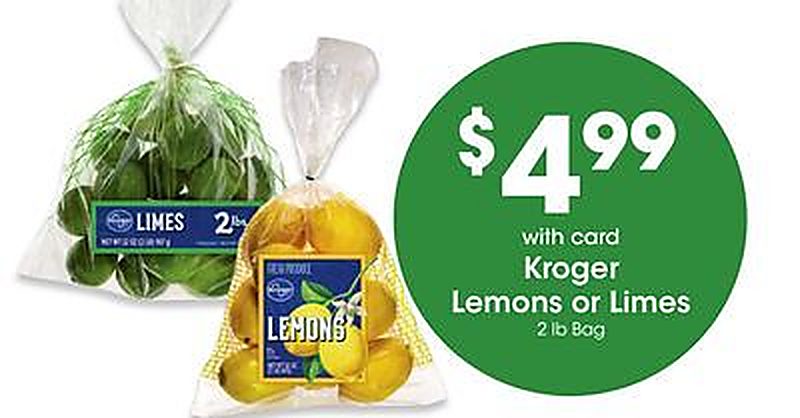 Kroger Lemons or Limes - QFC weekly ad deal