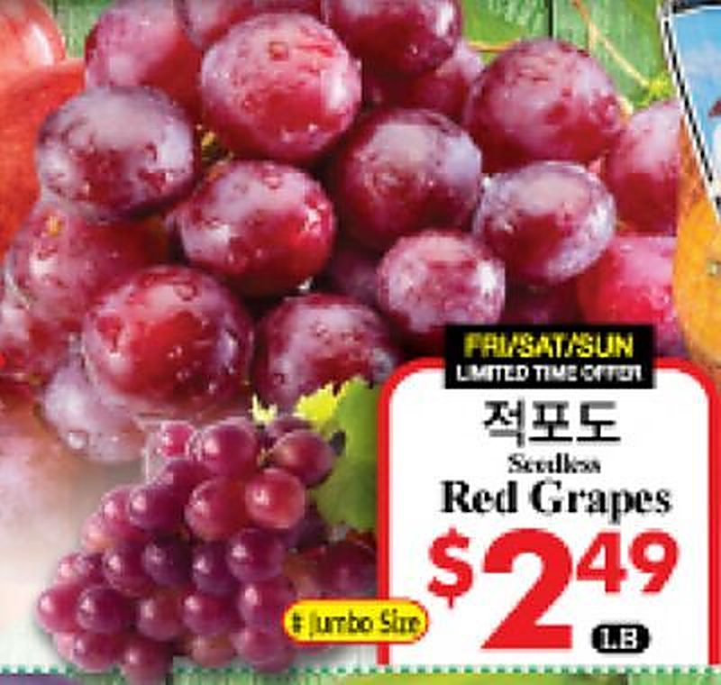Seedless Red Grapes - Global Food weekly ad deal