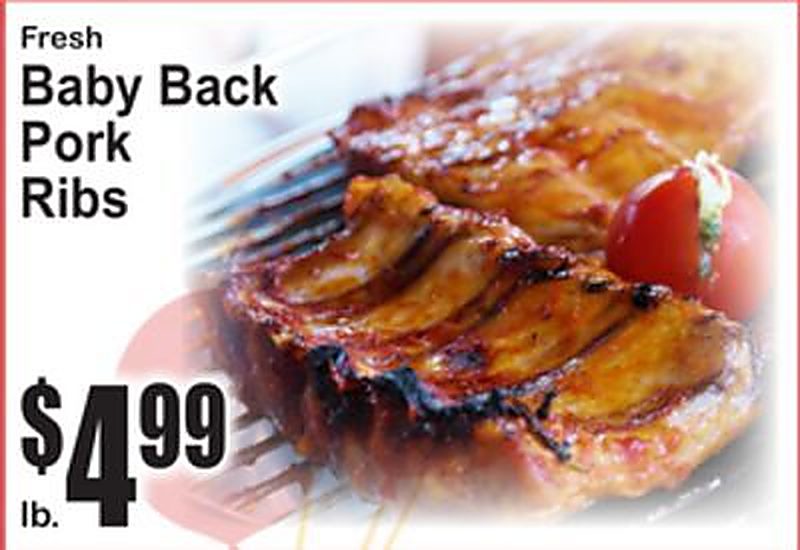 Fresh Baby Back Pork Ribs - Superfresh weekly ad deal