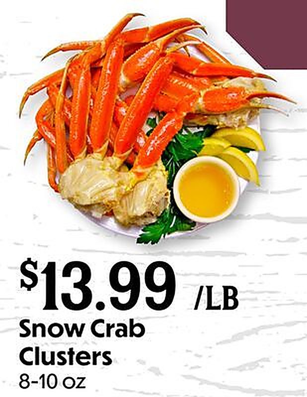 Snow Crab Clusters - Reasor's weekly ad deal