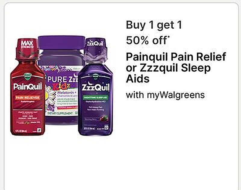Painquil Pain Relief or Zzzquil Sleep Aids