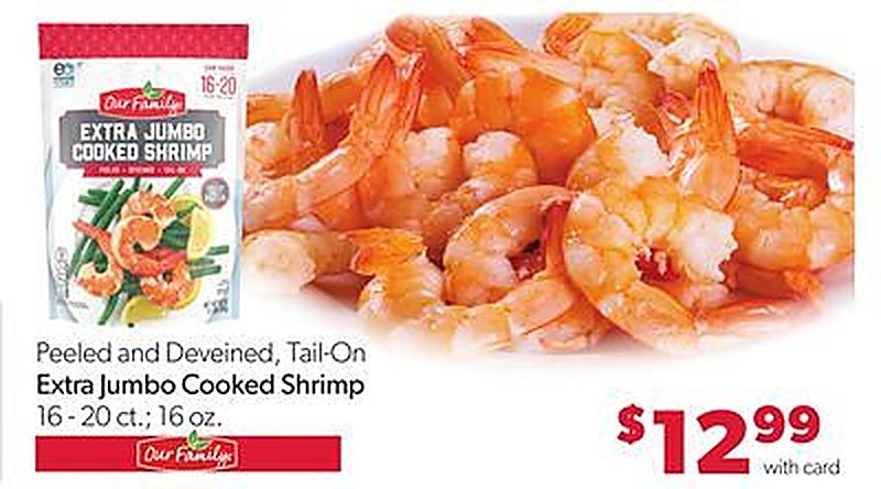 Extra Jumbo Cooked Shrimp - Family Fare weekly ad deal