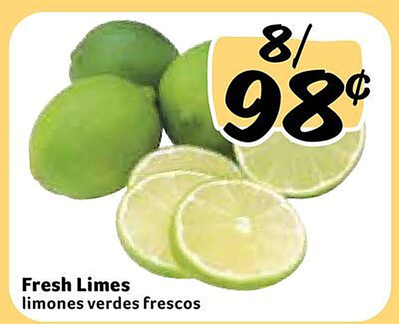 Fresh Limes / limones verdes frescos - Fresco Y Mas weekly ad deal