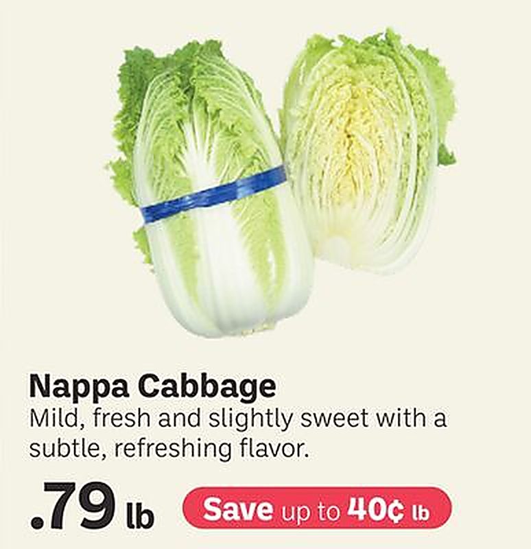 Nappa Cabbage - Uwajimaya weekly ad deal