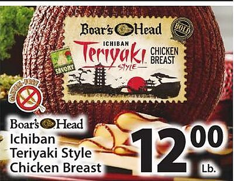 Boar's Head Ichiban Teriyaki Style Chicken Breast - West Side Marketplace weekly ad deal