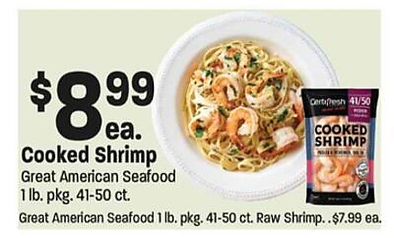 Great American Seafood, Cooked Shrimp - Lees Marketplace weekly ad deal