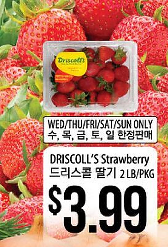DRISCOLL'S Strawberry - H Mart weekly ad deal