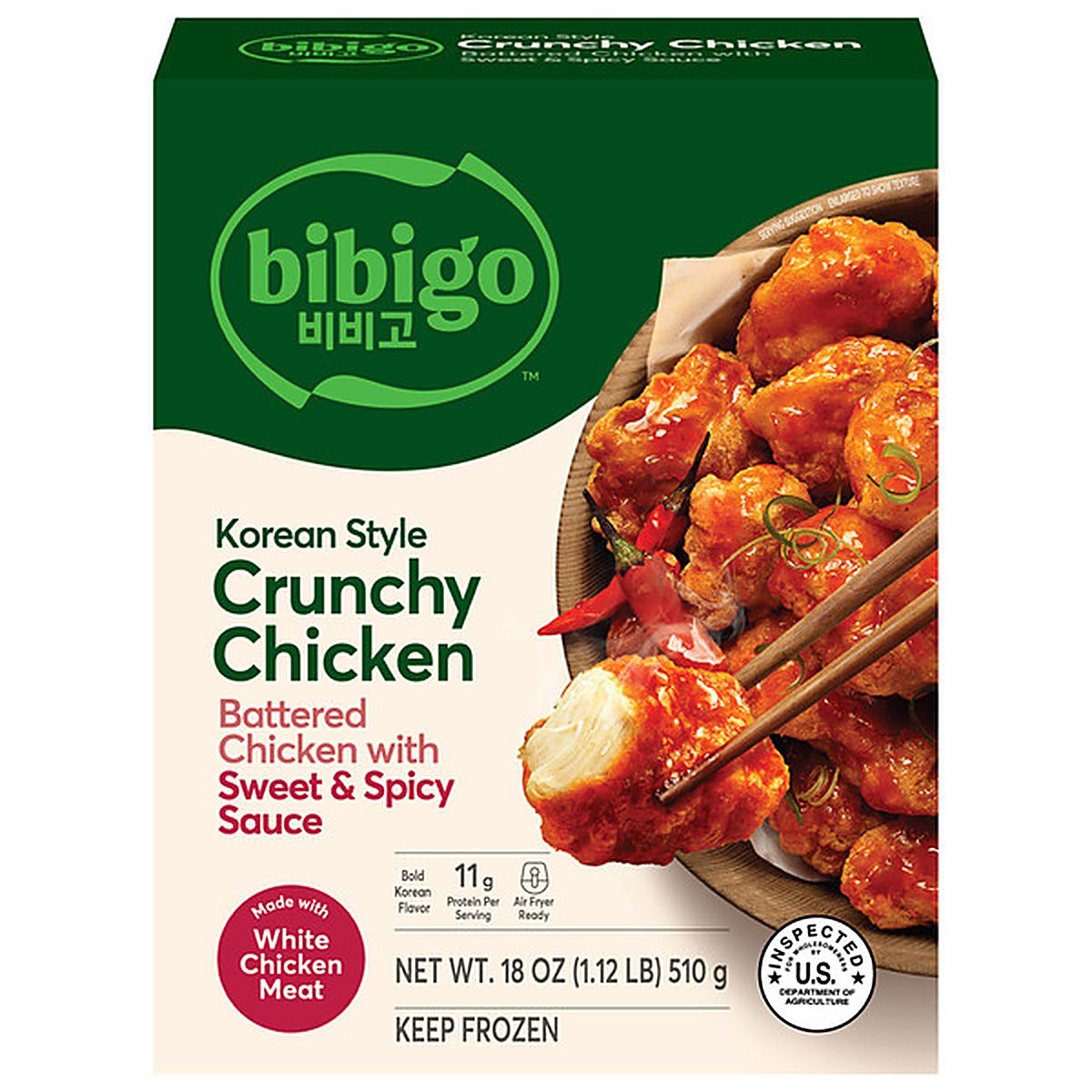 Bibigo Frozen Korean Style Crunchy Chicken with Sweet & Spicy Sauce