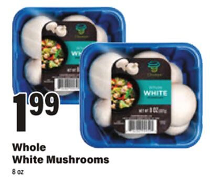 Whole White Mushrooms - Big Y weekly ad deal