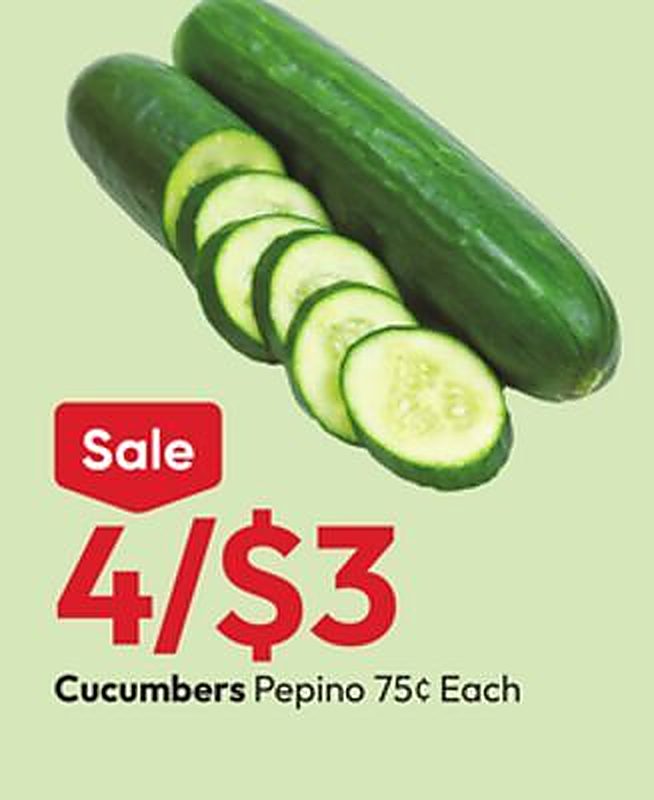 Cucumbers Pepino - Stater Bros weekly ad deal