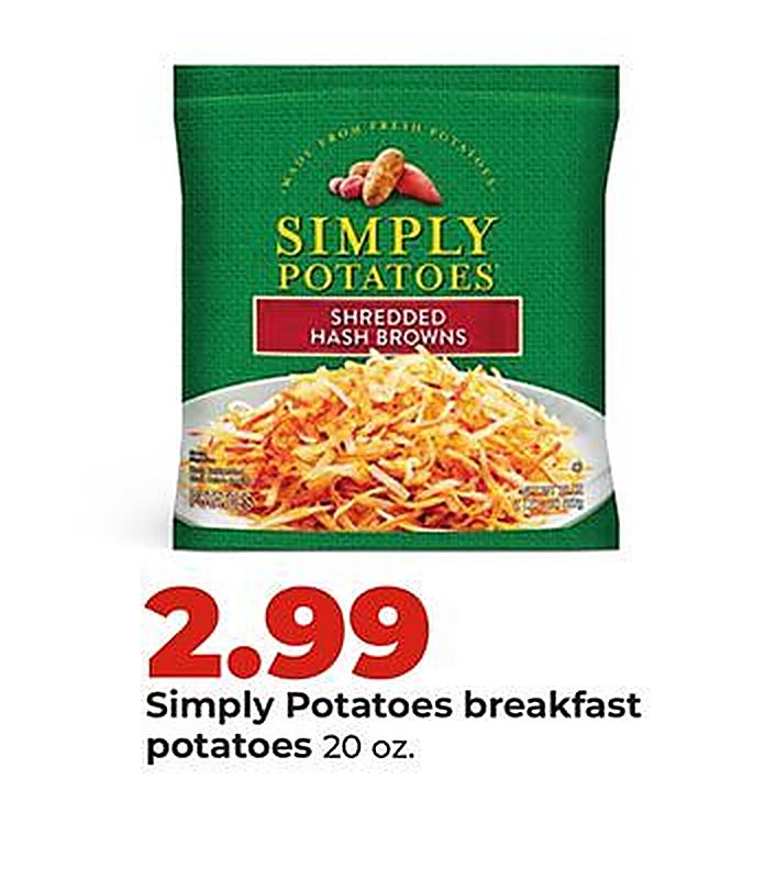 Simply Potatoes breakfast potatoes - Hy Vee weekly ad deal