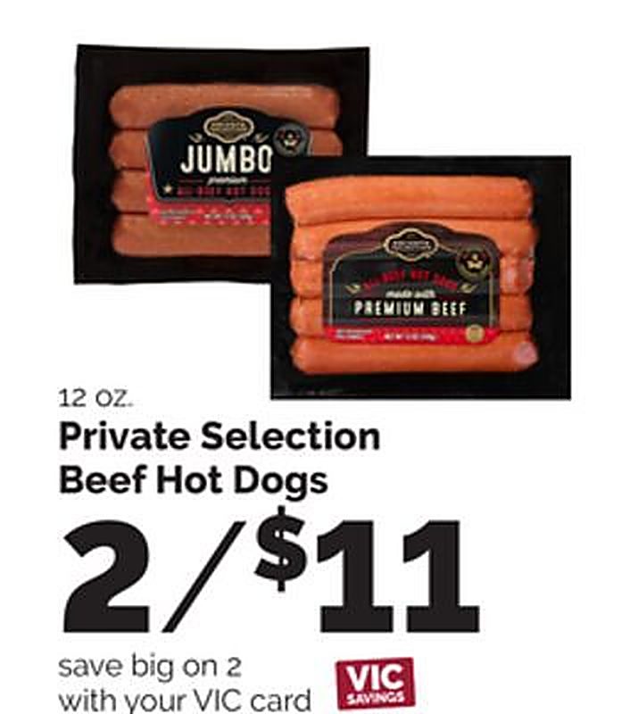 Private Selection Beef Hot Dogs - Harris Teeter weekly ad deal