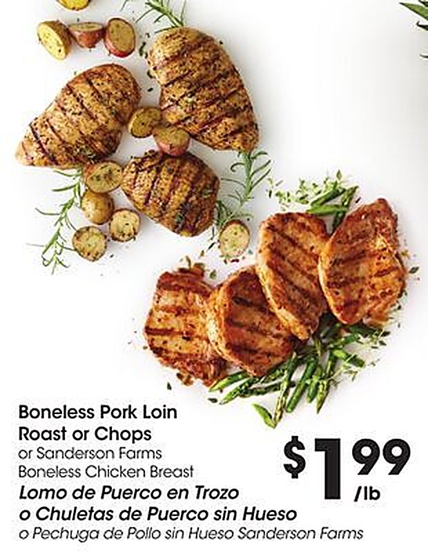 Boneless Pork Loin Roast or Chops - Foods Co weekly ad deal