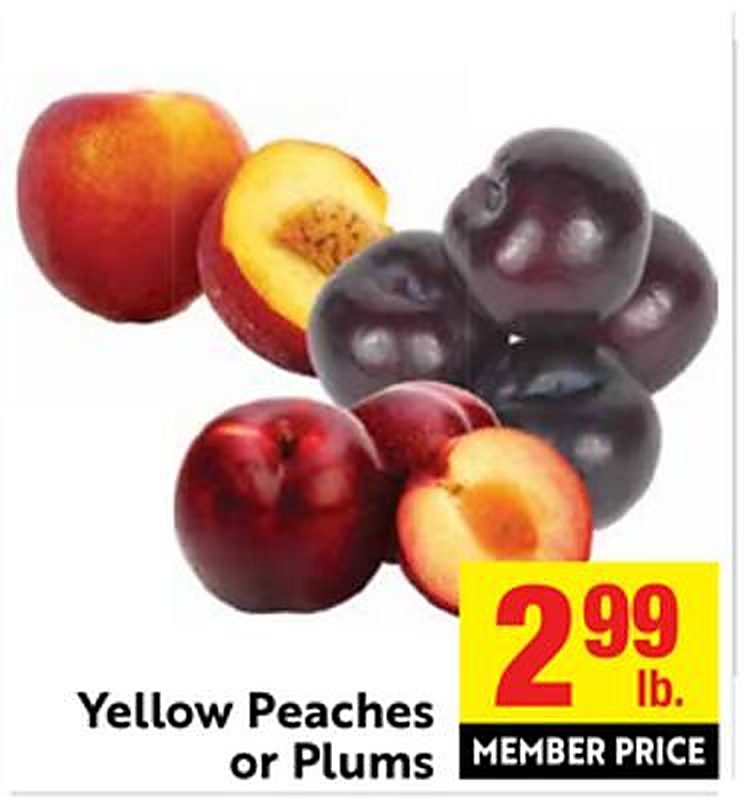 Yellow Peaches or Plums - Save Mart weekly ad deal