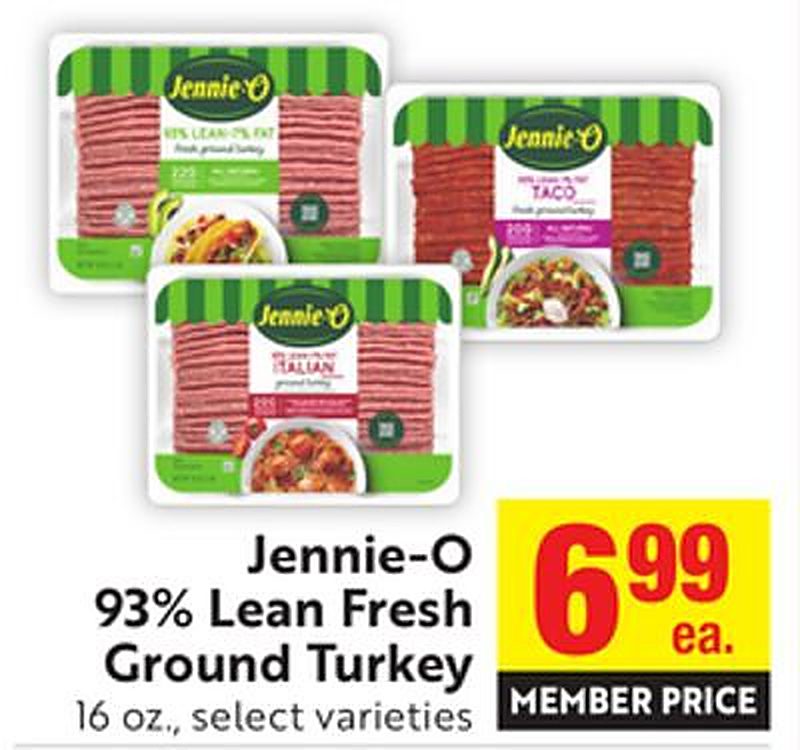Jennie-O 93% Lean Fresh Ground Turkey - Save Mart weekly ad deal