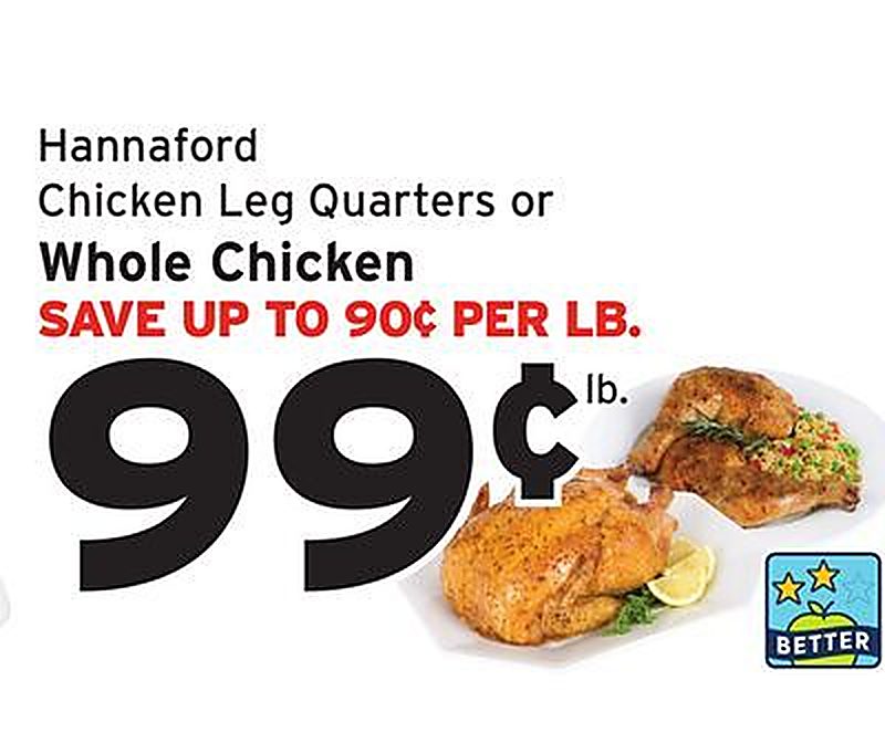 Whole Chicken - Hannaford weekly ad deal