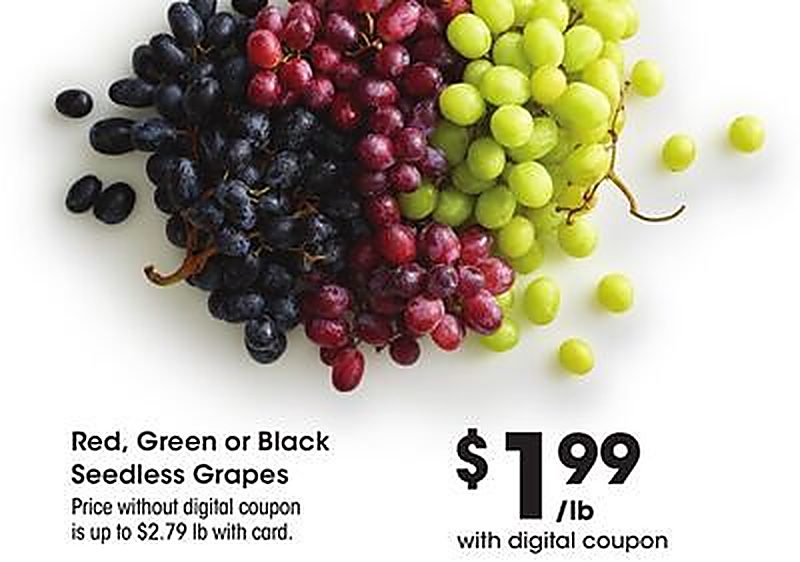 Red, Green or Black Seedless Grapes - Pick 'n Save weekly ad deal