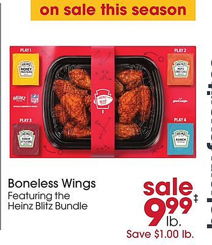 Boneless Wings - Giant Eagle weekly ad deal