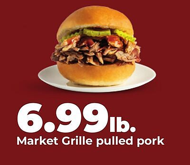 Market Grille pulled pork - Hy Vee weekly ad deal