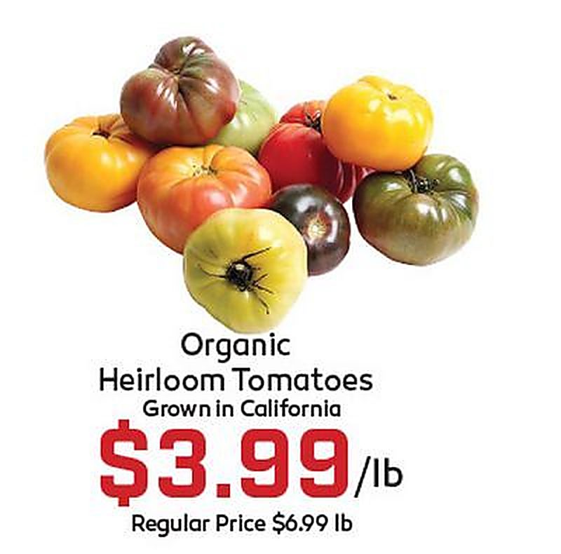Organic Heirloom Tomatoes - Gus's Market weekly ad deal